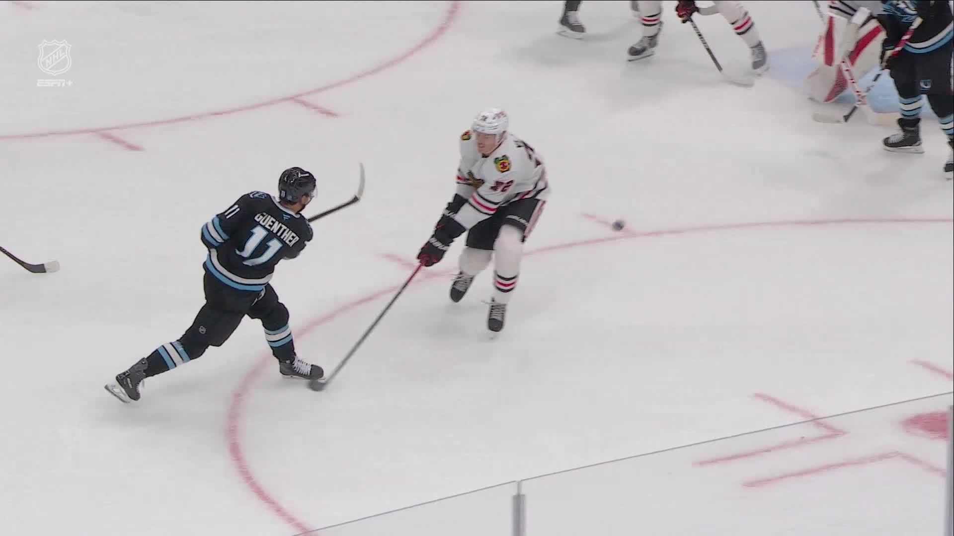 Nine Shots in Two Periods: Utah Smothers Chicago 6-0 in Its Opener